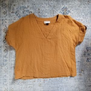 Mustard v-neck